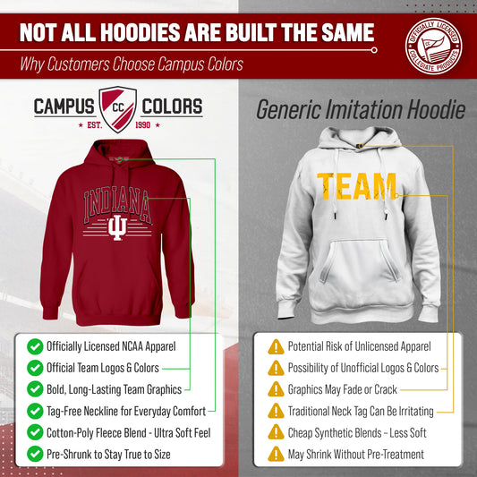 Indiana Hoosiers NCAA Overtime Classics Hoodie - Cardinal