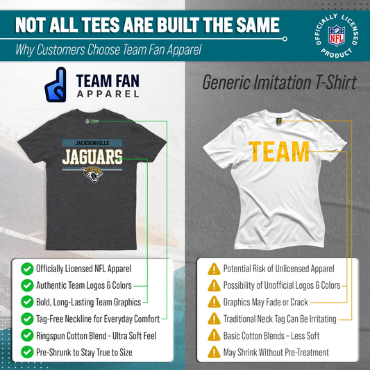 Jacksonville Jaguars Charcoal T-Shirt for Men and Women - Charcoal