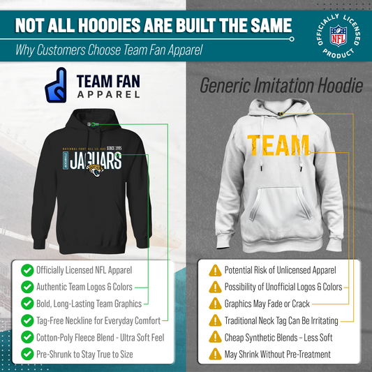 Jacksonville Jaguars NFL Modern Endzone Fleece Hoodie Black Sweatshirt - Black