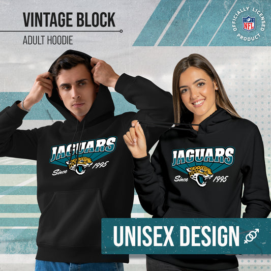 Jacksonville Jaguars Vintage Block Fleece Hoodie - Black