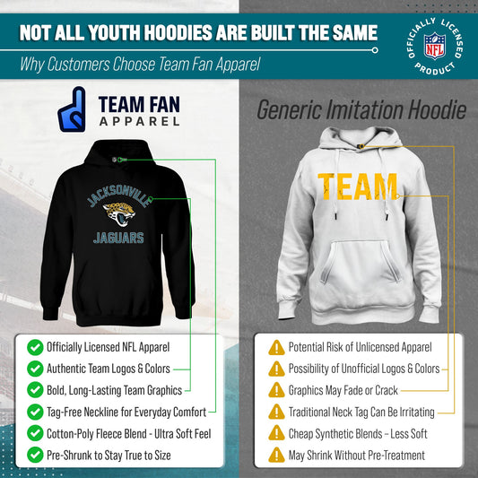 Jacksonville Jaguars Youth Gameday Hoodie Sweatshirt - Black