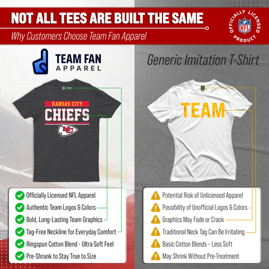 Kansas City Chiefs Charcoal T-Shirt for Men and Women - Charcoal