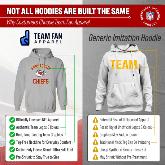 Kansas City Chiefs Gameday Hoodie Pullover Sweatshirt - Sport Gray