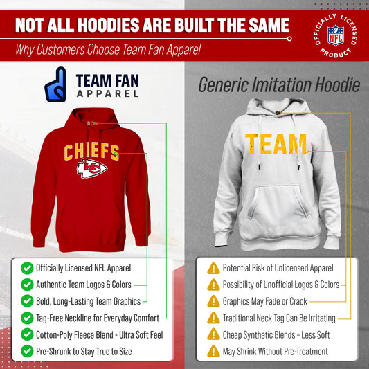 Kansas City Chiefs NFL Home Team Hoodie Sweatshirt - Red