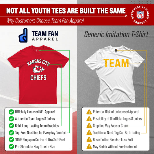 Kansas City Chiefs Youth NFL Football T-Shirt - Red