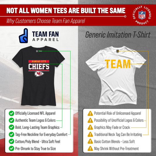 Kansas City Chiefs Women's NFL Charcoal T-Shirt Short Sleeve - Charcoal