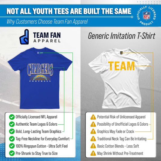 Los Angeles Chargers NFL Youth Overtime T-Shirt - Royal