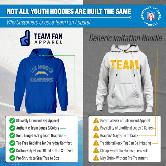 Los Angeles Chargers Youth Gameday Hoodie Sweatshirt - Royal