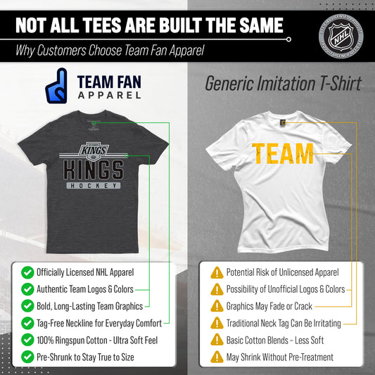 Los Angeles Kings T-Shirt NHL Heather Charcoal - Charcoal