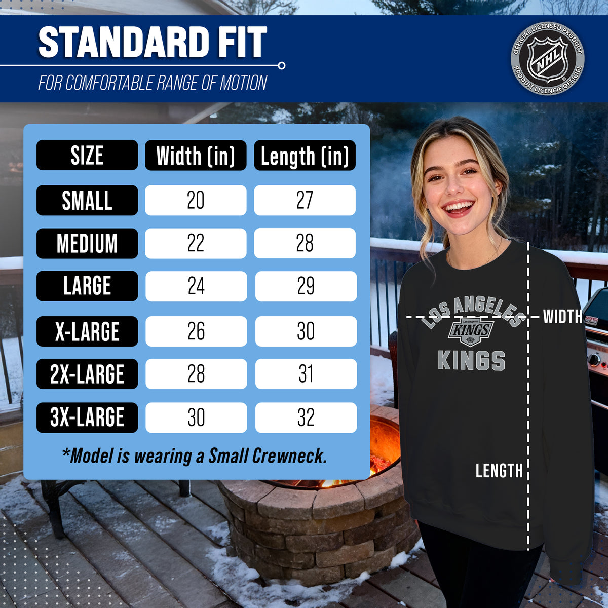 NFL Gameday Crewneck Sweatshirt, Cotton Fleece Pullover Men Women