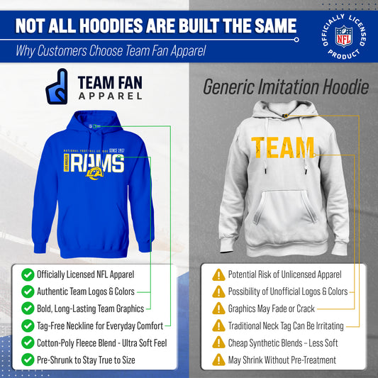 Los Angeles Rams NFL Modern Endzone Fleece Hoodie Royal Sweatshirt - Royal