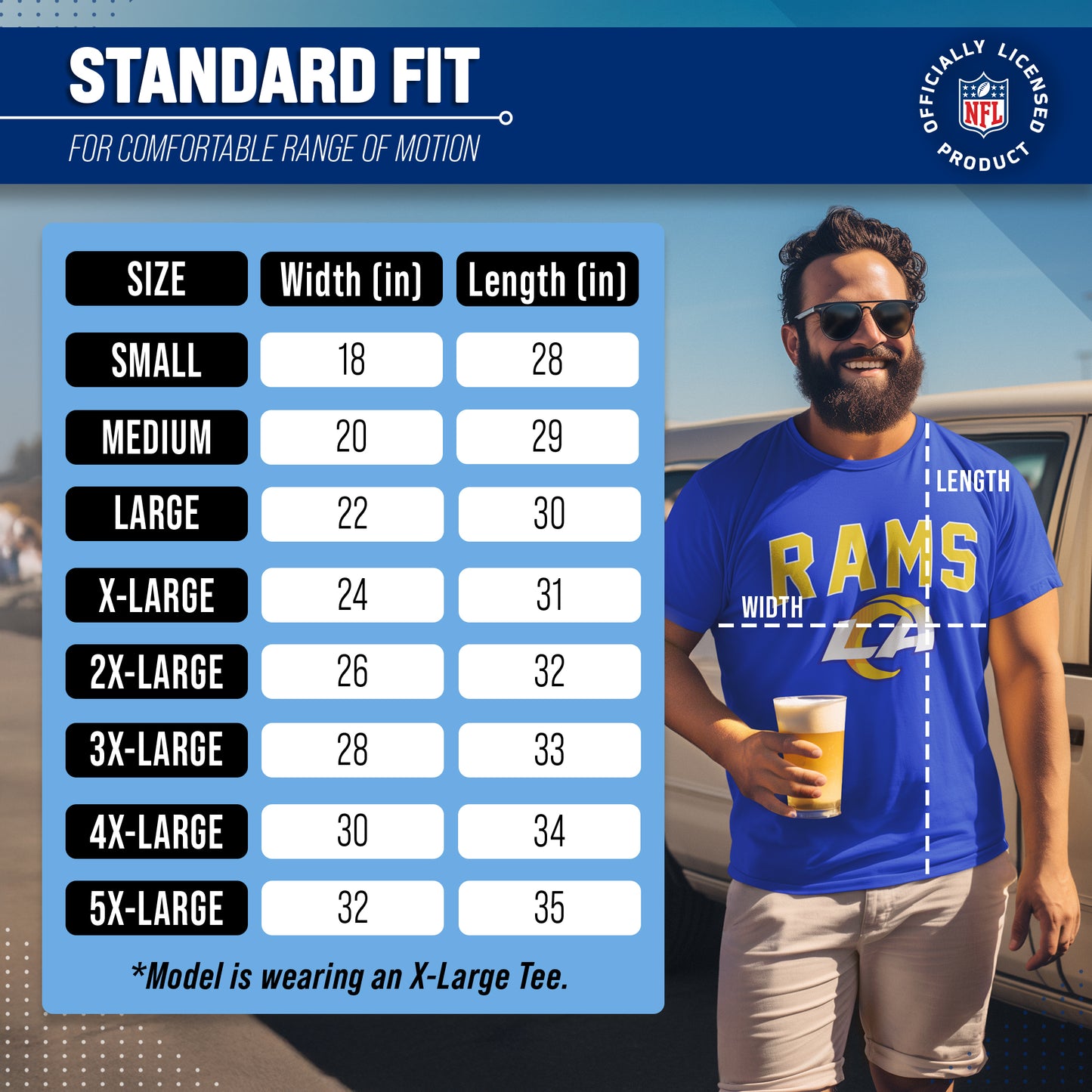 Los Angeles Rams NFL Home Team Tee - Royal