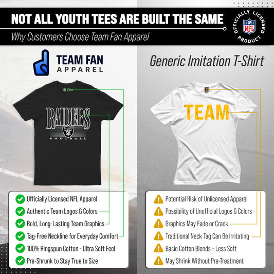 Las Vegas Raiders NFL Youth Overtime T-Shirt - Black