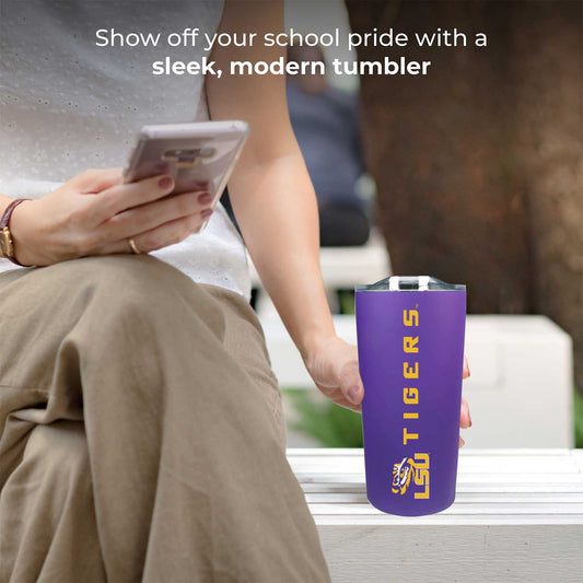 LSU Tigers Campus Colors NCAA Tumbler - Purple