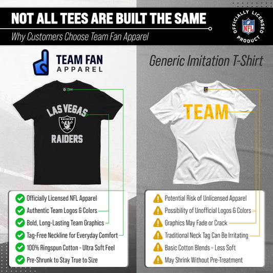 Las Vegas Raiders NFL Gameday T-Shirt for Men and Women - Black