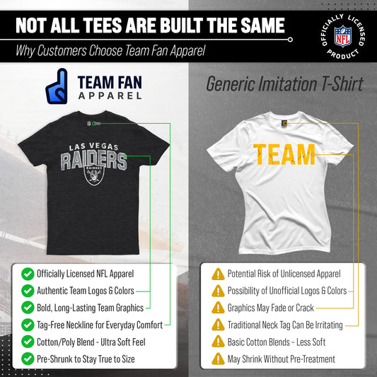 Las Vegas Raiders Starting Fresh Tee - Black