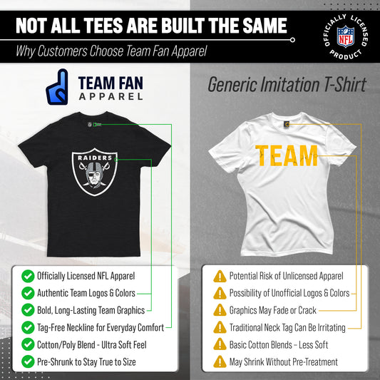 Las Vegas Raiders NFL Throwback Tee - Team Color