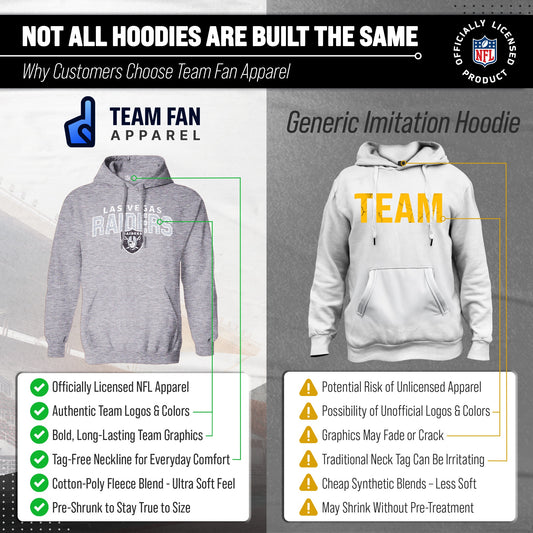 Las Vegas Raiders Starting Fresh Fleece Hoodie - Athletic Heather