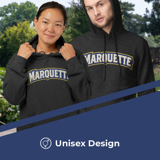 Marquette Golden Eagles NCAA Fan Hoodie Sweatshirt Men Women - Charcoal