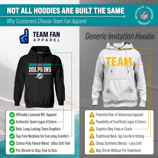 Miami Dolphins Charcoal Gameday Hoodie - Charcoal