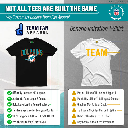Miami Dolphins NFL Licensed Home Team T-Shirt - Black