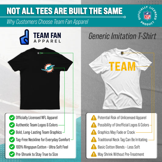 Miami Dolphins NFL Final Countdown T-Shirt Men Women - Black
