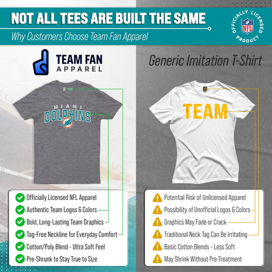 Miami Dolphins Starting Fresh Tee - Sport Gray