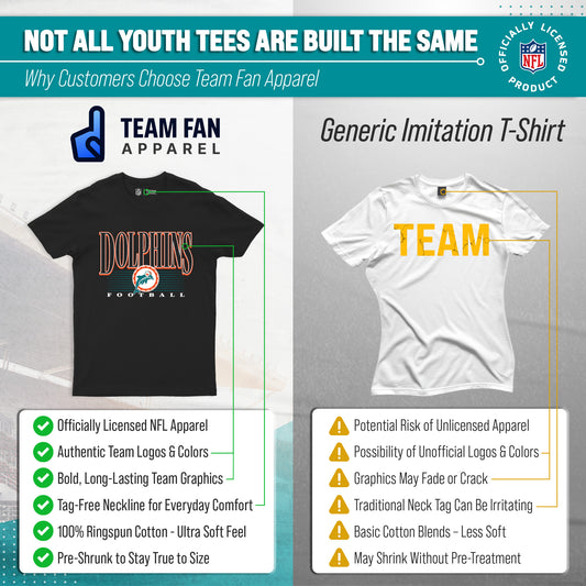 Miami Dolphins NFL Youth Overtime T-Shirt - Black