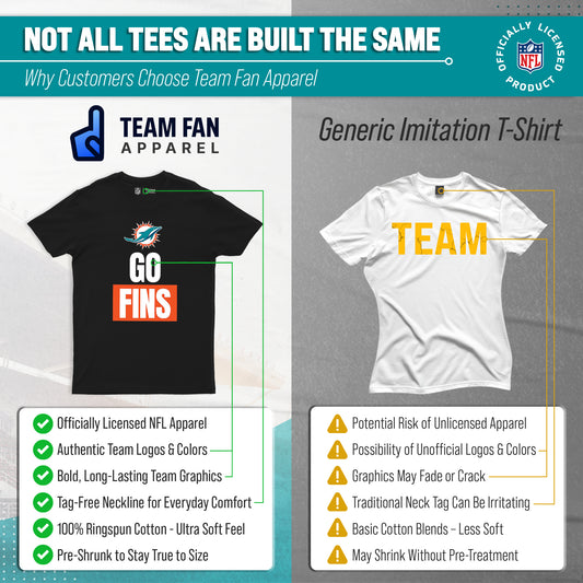 Miami Dolphins NFL Team Slogan T-Shirt - Black