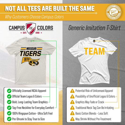 Missouri Tigers Varsity Club Pennant Shirt - Off White