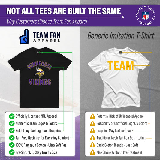 Minnesota Vikings NFL Gameday T-Shirt for Men and Women - Black