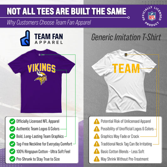 Minnesota Vikings NFL Licensed Home Team T-Shirt - Purple