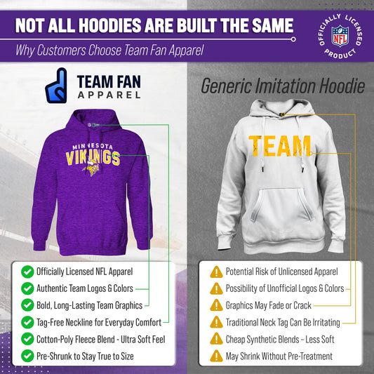 Minnesota Vikings Starting Fresh Hoodie - Purple