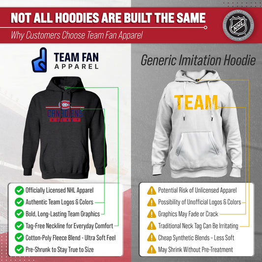 Montreal Canadiens Canadiens Hoodie Sweatshirt for Men and Women - Charcoal