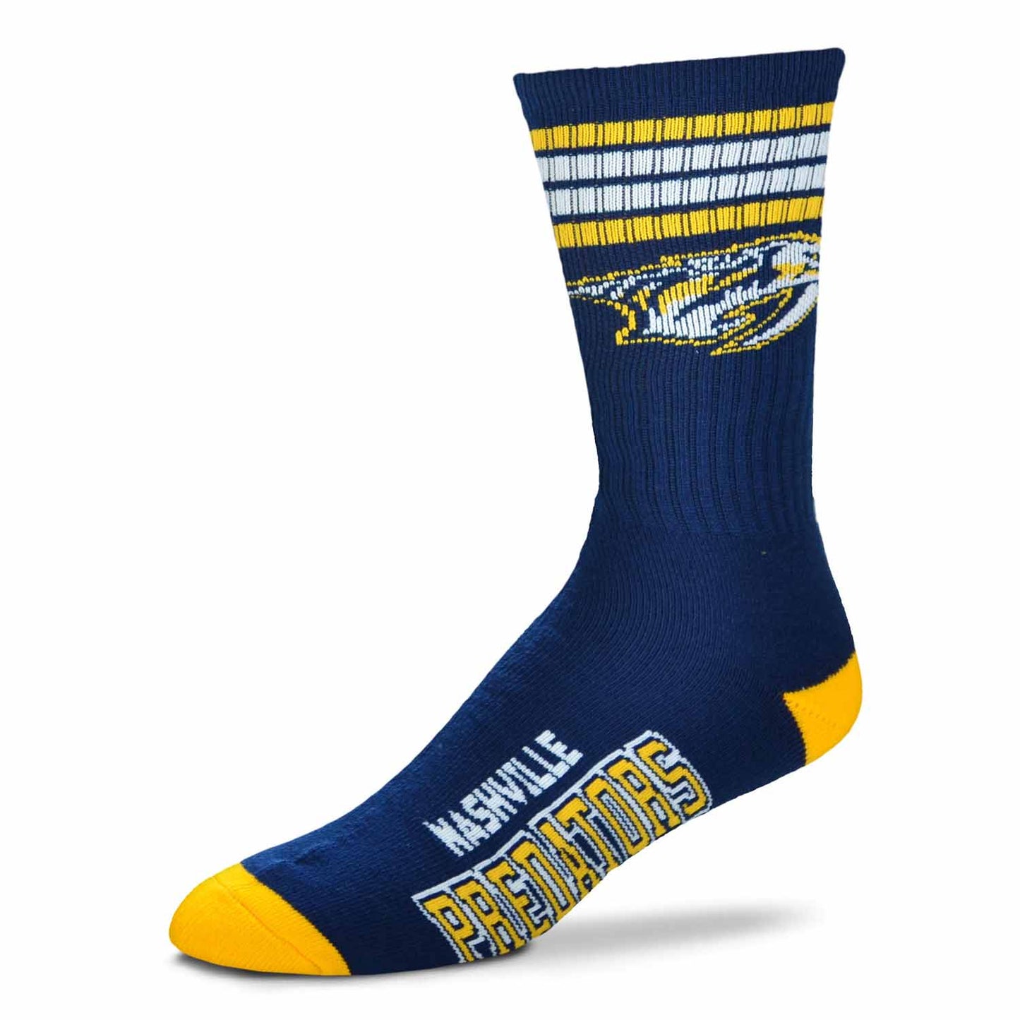 Nashville Predators Youth Stripe Deuce Sock - Navy