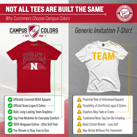 Nebraska Cornhuskers NCAA Overtime Classics Unisex T-Shirt - Red