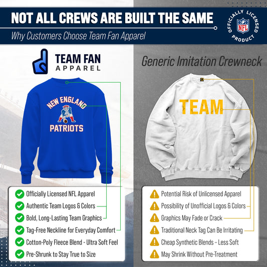 New England Patriots Gameday Crewneck Sweatshirt - Royal