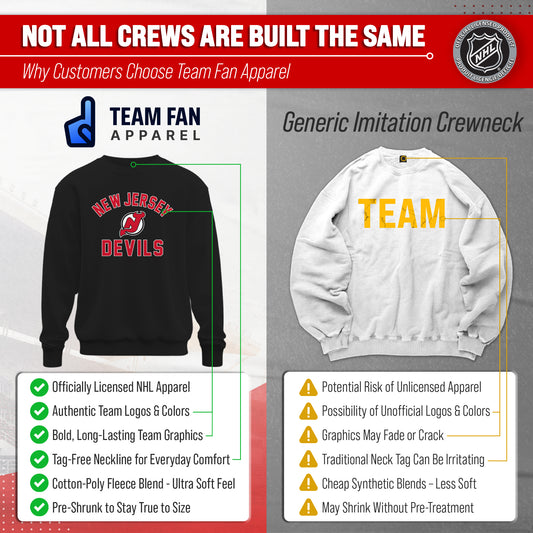 NFL Gameday Crewneck Sweatshirt, Cotton Fleece Pullover Men Women