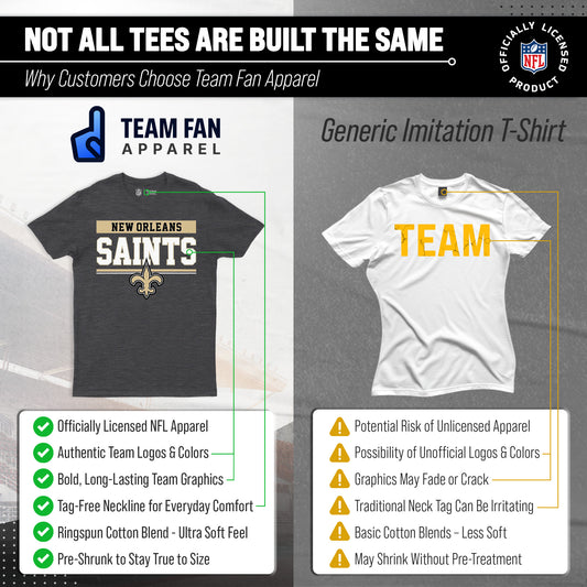 New Orleans Saints Charcoal T-Shirt for Men and Women - Charcoal