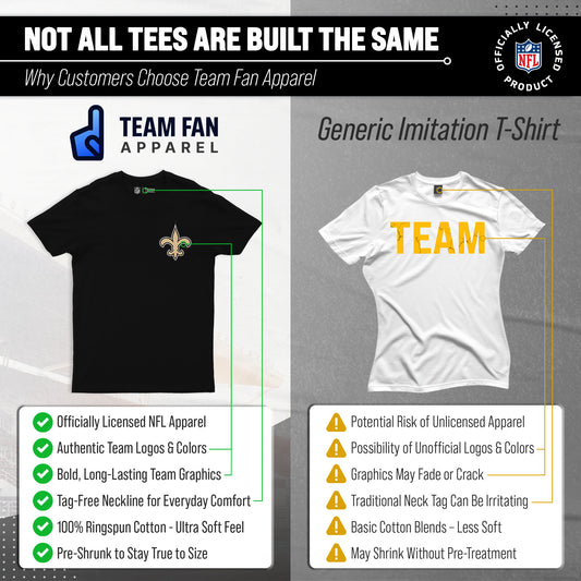 New Orleans Saints NFL Final Countdown T-Shirt Men Women - Black
