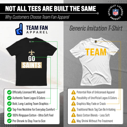 New Orleans Saints NFL Team Slogan T-Shirt - Black