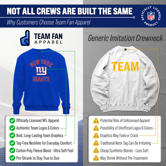 New York Giants NFL Crewneck Sweatshirt - Royal
