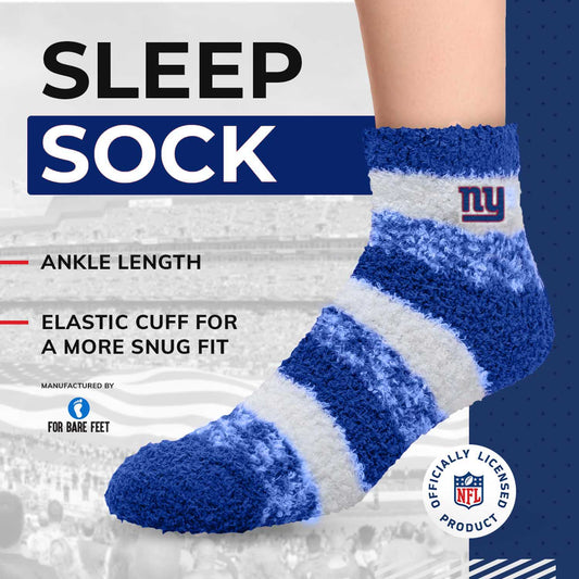 New York Giants NFL Fuzzy Slipper Socks Women - Royal