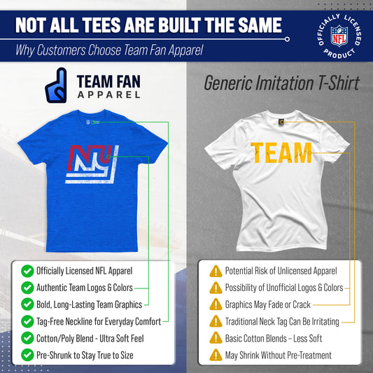 New York Giants NFL Throwback Tee - Royal