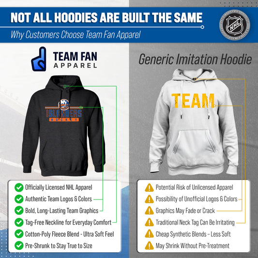 New York Islanders Islanders Hoodie Sweatshirt for Men and Women - Charcoal