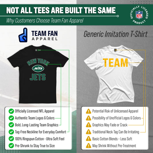 New York Jets NFL Gameday T-Shirt for Men and Women - Black