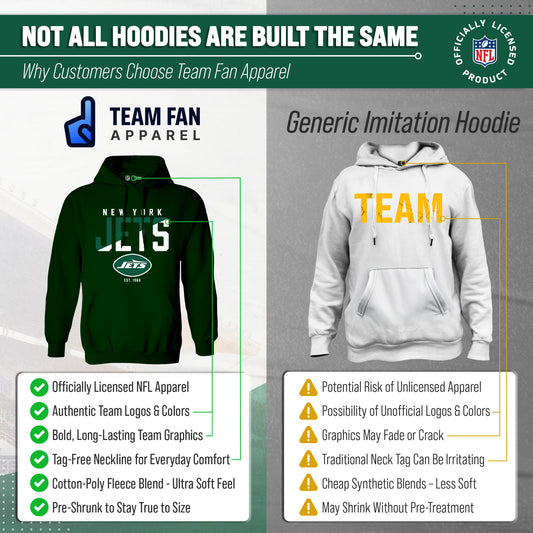 New York Jets Jets Hoodie Fleece Sweatshirt for Men and Women - Forest Green