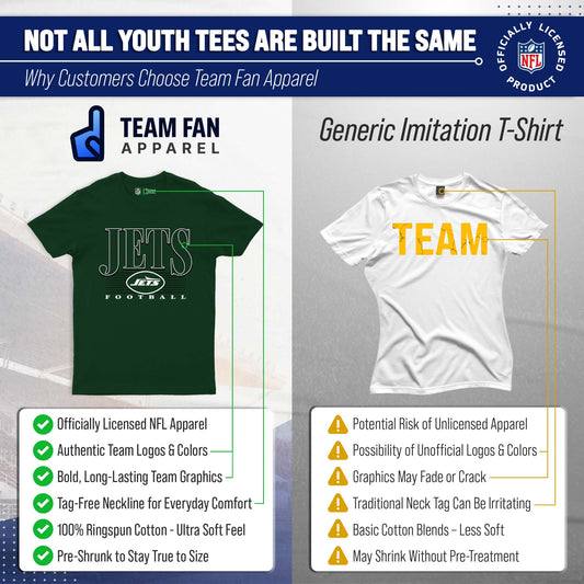 New York Jets NFL Youth Overtime T-Shirt - Forest Green