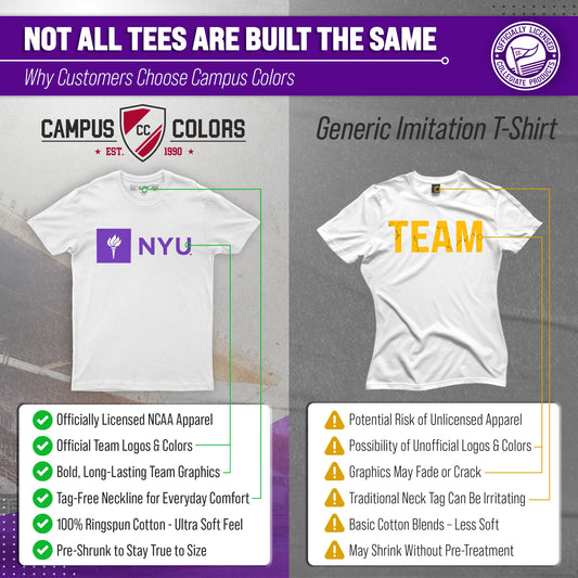 NYU Violets Gameday Cotton T-Shirt for Men and Women