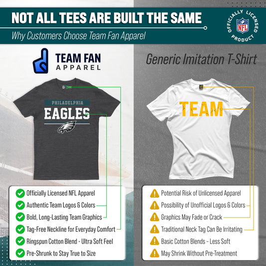 Philadelphia Eagles Charcoal T-Shirt for Men and Women - Charcoal
